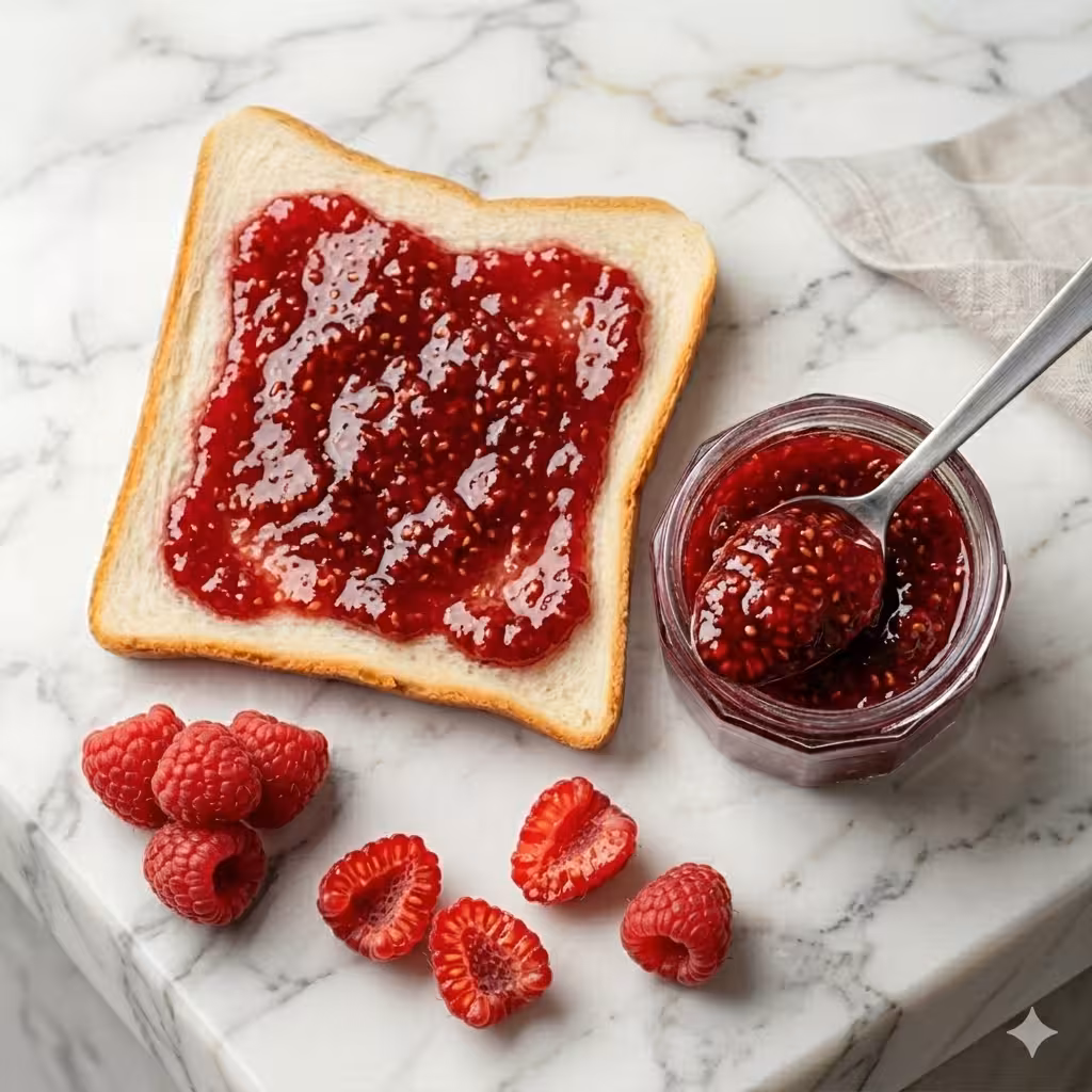 Raspberry Jam sandwich